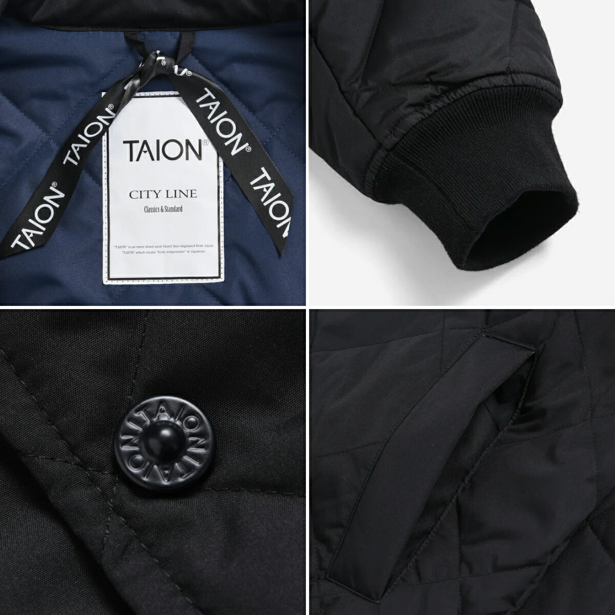 公式 TAION タイオン シティ バルカラ ジャケット ユニセックス TAION