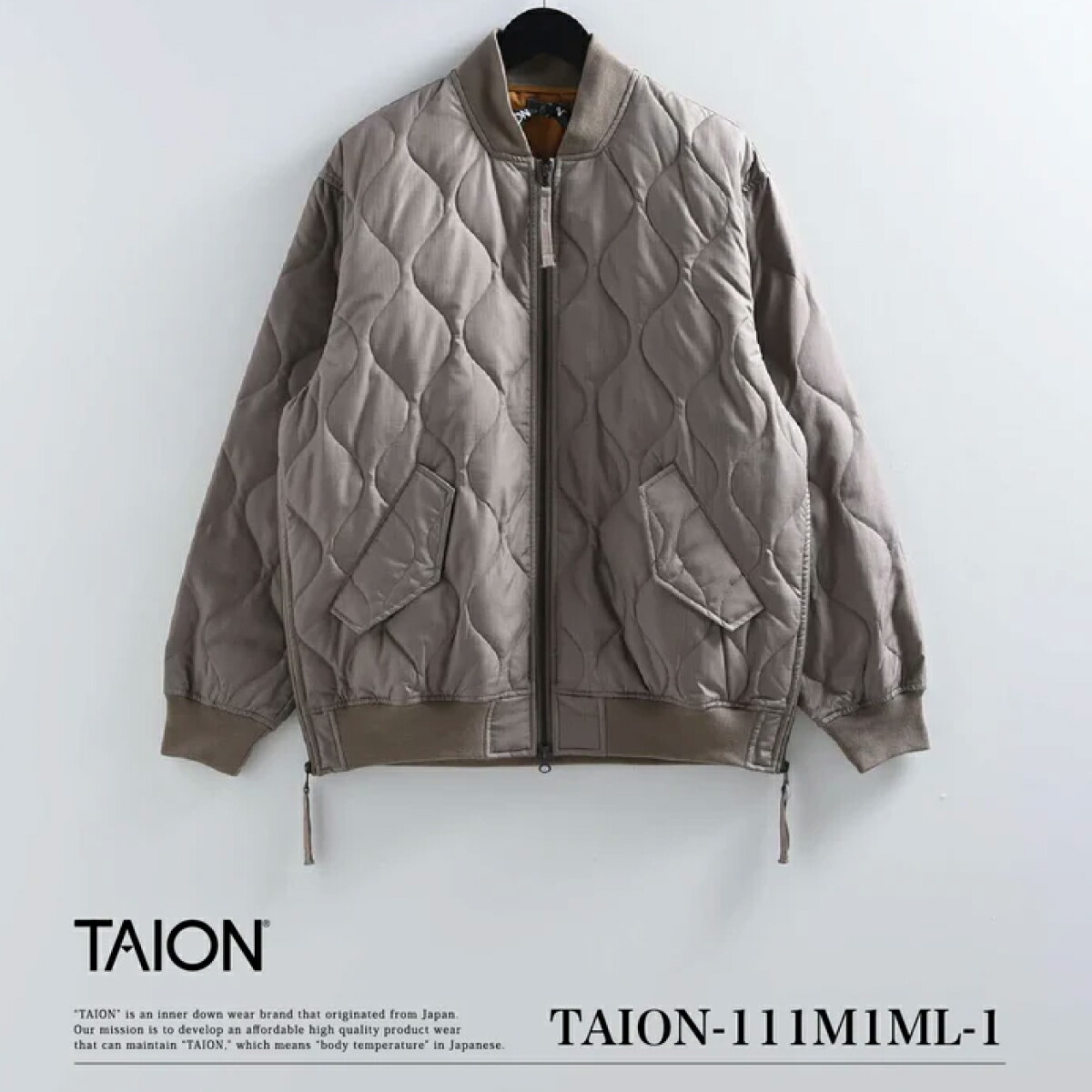 楽天市場】【公式】TAION (タイオン) ミリタリー MA-1 ダウン