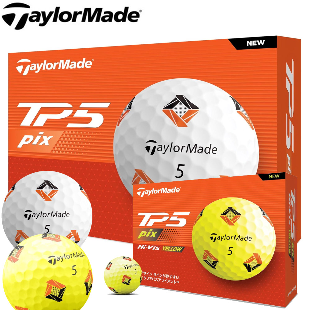 楽天市場】Taylormade テーラーメイド 2024 TP5 pix ボール 1ダース
