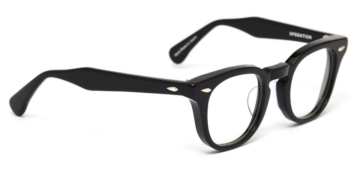楽天市場】エフェクター メガネ OPERATION BK 47 UVカット 伊達メガネ