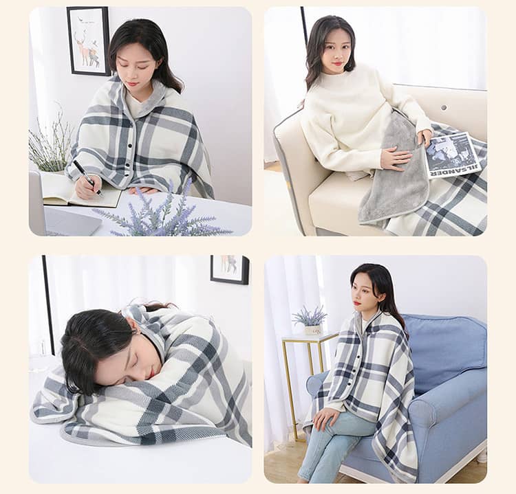 楽天市場】ポンチョ 着る毛布 ブランケット 大判 ふわふわ ひざ掛け