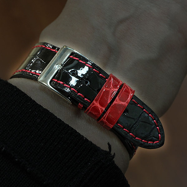 楽天市場】アップルウォッチ バンド ＼納期1ヶ月／ クロコダイル ワニ