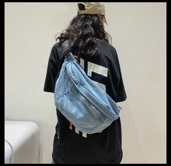 楽天市場】ボディバッグ デニム レディース メンズ ワンショルダー