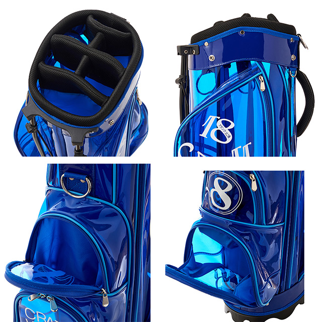 楽天市場】キャディバッグ ゴルフバッグ 9インチ クリア フランク三浦