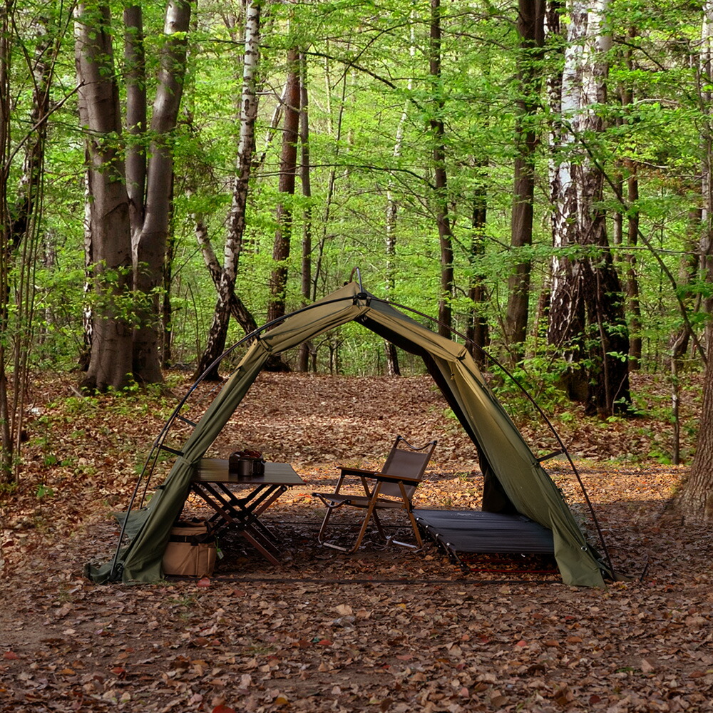 美品 TOMOUNT パップテント TC ソロテント 自立式 インナー付き 楽天