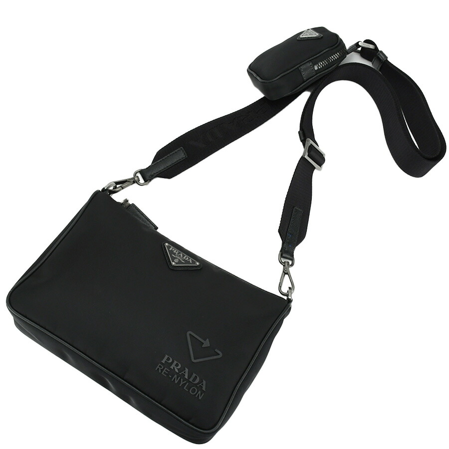 楽天市場】【SUNREV】 プラダ PRADA Re-Nylon サフィアーノレザー