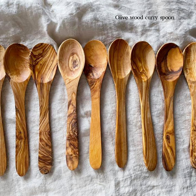 楽天市場】オリーブウッド カレースプーン木のスプーン オリーブ