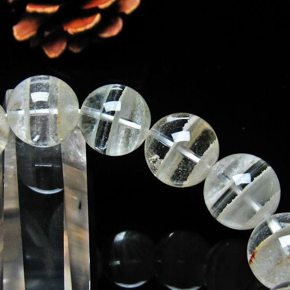 楽天市場】スーパーファントム ブレスレット 14mm ファントムクォーツ