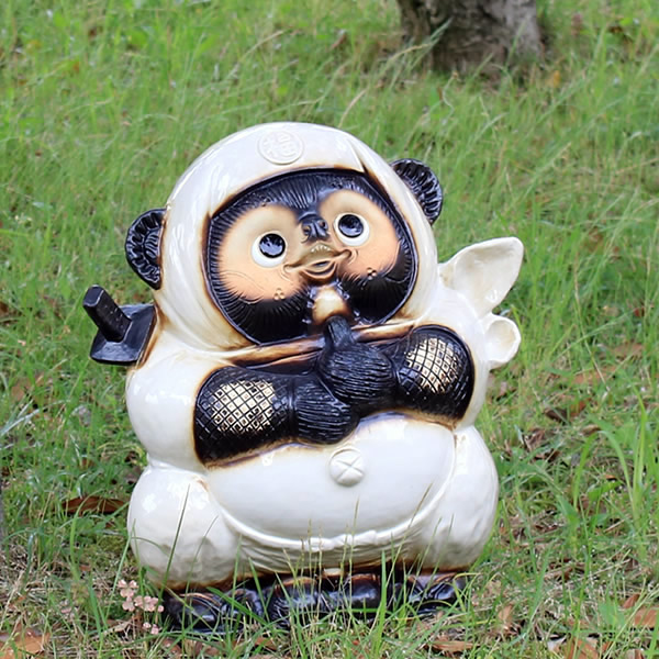 楽天市場】【ポイント10倍】白忍者たぬき（大）送料無料 狸 たぬき