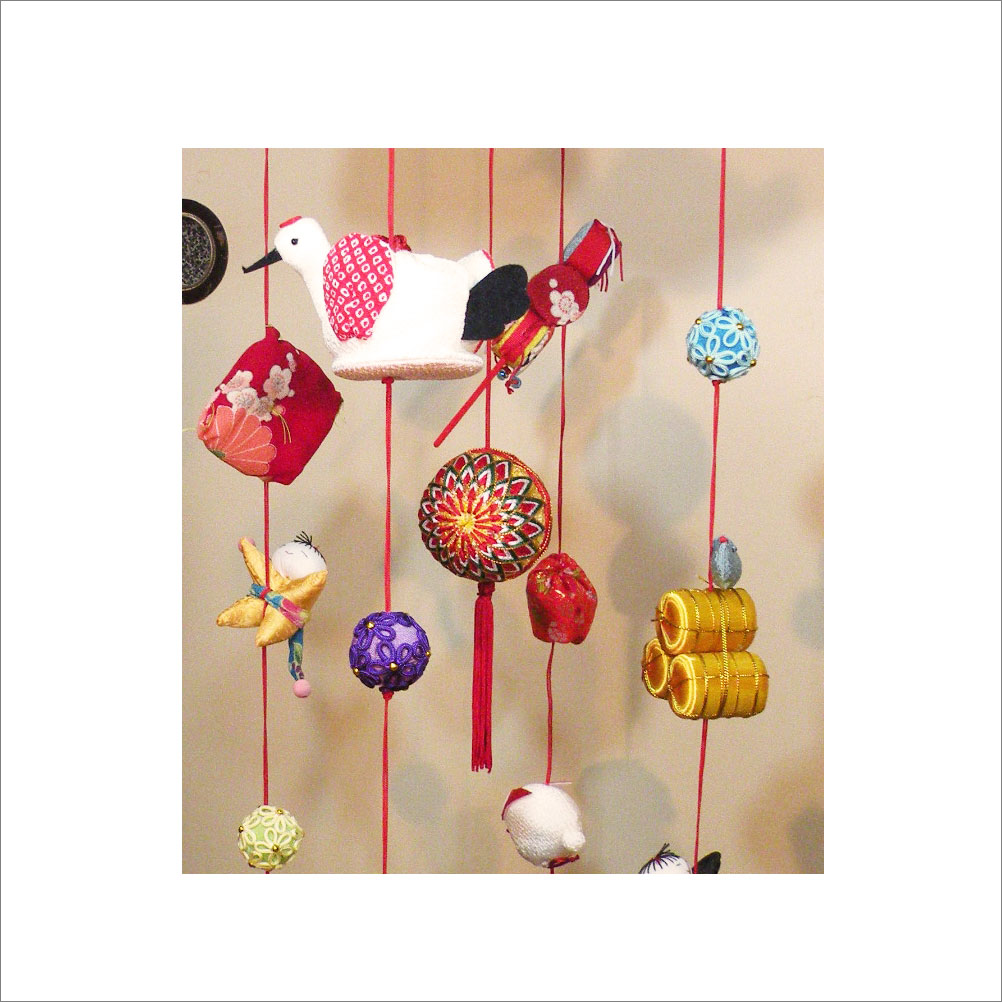 楽天市場】ちりめん 縮緬 縁起輪飾り大 さげもん つるし飾り つるし雛