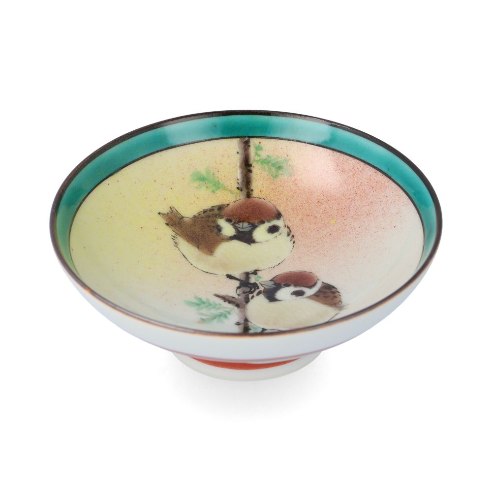 お値下げしました、九谷焼 おかめ・鬼盃 お値下げしました、九谷焼