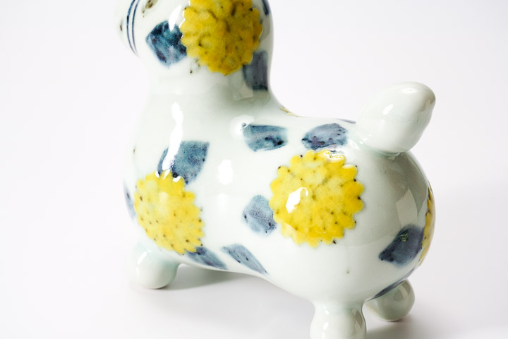 楽天市場】【九谷焼ロディ】 色絵菊 / 徳永遊心 | 置物 縁起物 Rody