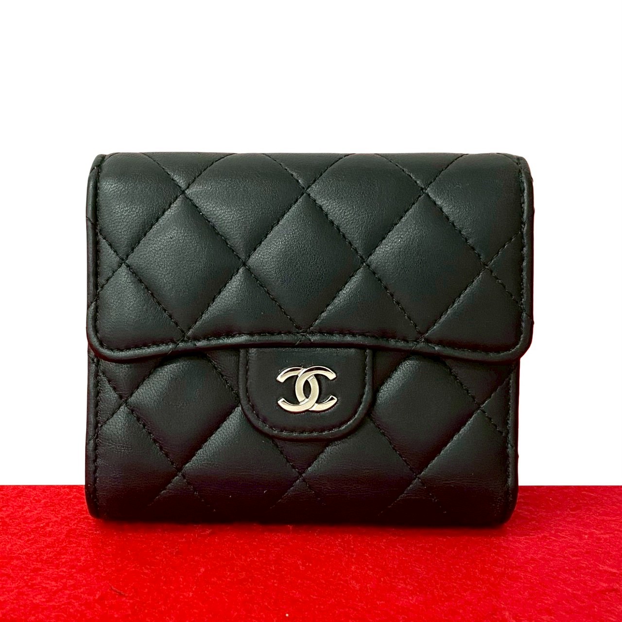 楽天市場】シャネル マトラッセ 二つ折り財布の通販