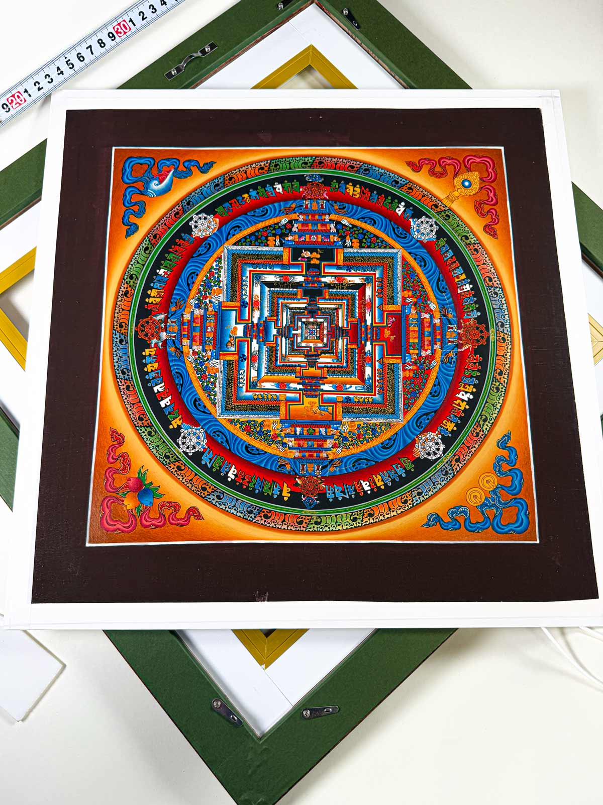 楽天市場】曼荼羅 マンダラ タンカ 掛軸 肉筆画 チベット密教 仏教美術