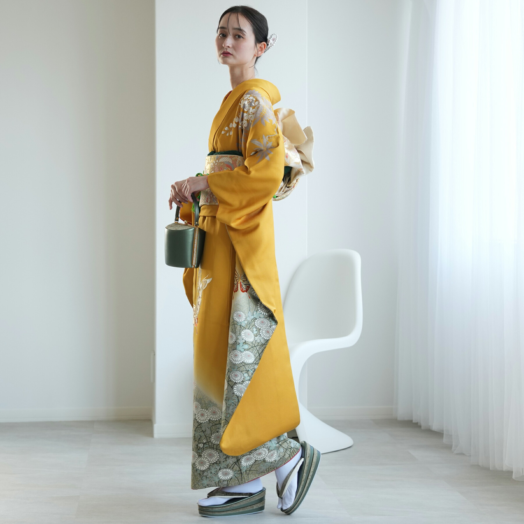 楽天市場】【レンタル】【振袖 正絹着物+正絹袋帯 21点セット 絵羽