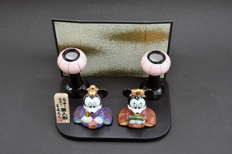 楽天市場】ディズニー(Disney) 雛人形ミッキー＆ミニー陶器製