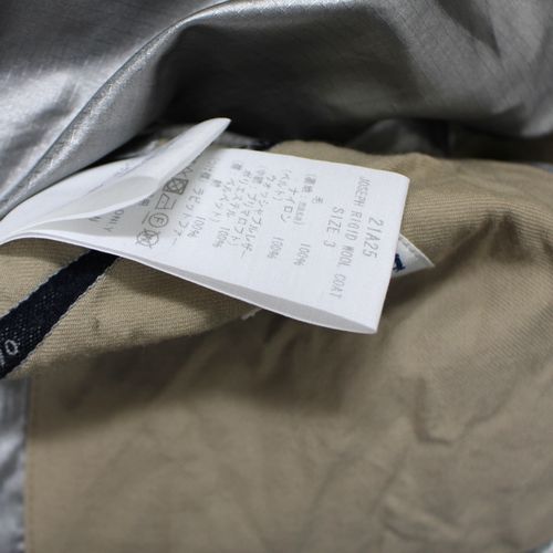 楽天市場】SUNSEA サンシー JOSEPH RIGID WOOL COAT 3 ベージュ 【中古