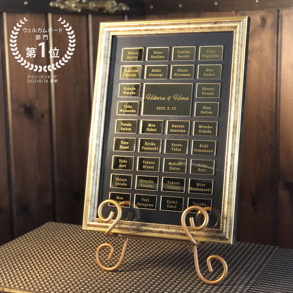 楽天市場】【結婚証明書 ゲスト参加型 ミラーアクリル ゴールド