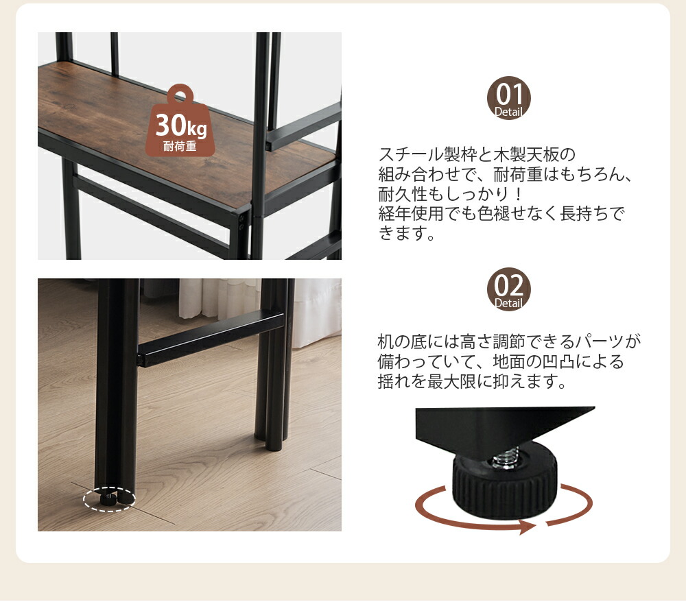 楽天市場】ロフトベッド シングル システムベッド パイプベッド 耐荷重