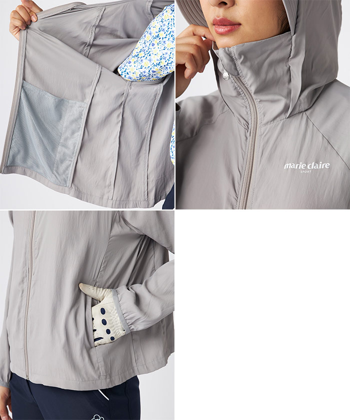 楽天市場】マリクレール レディース UVパーカー ゴルフウェア トップス