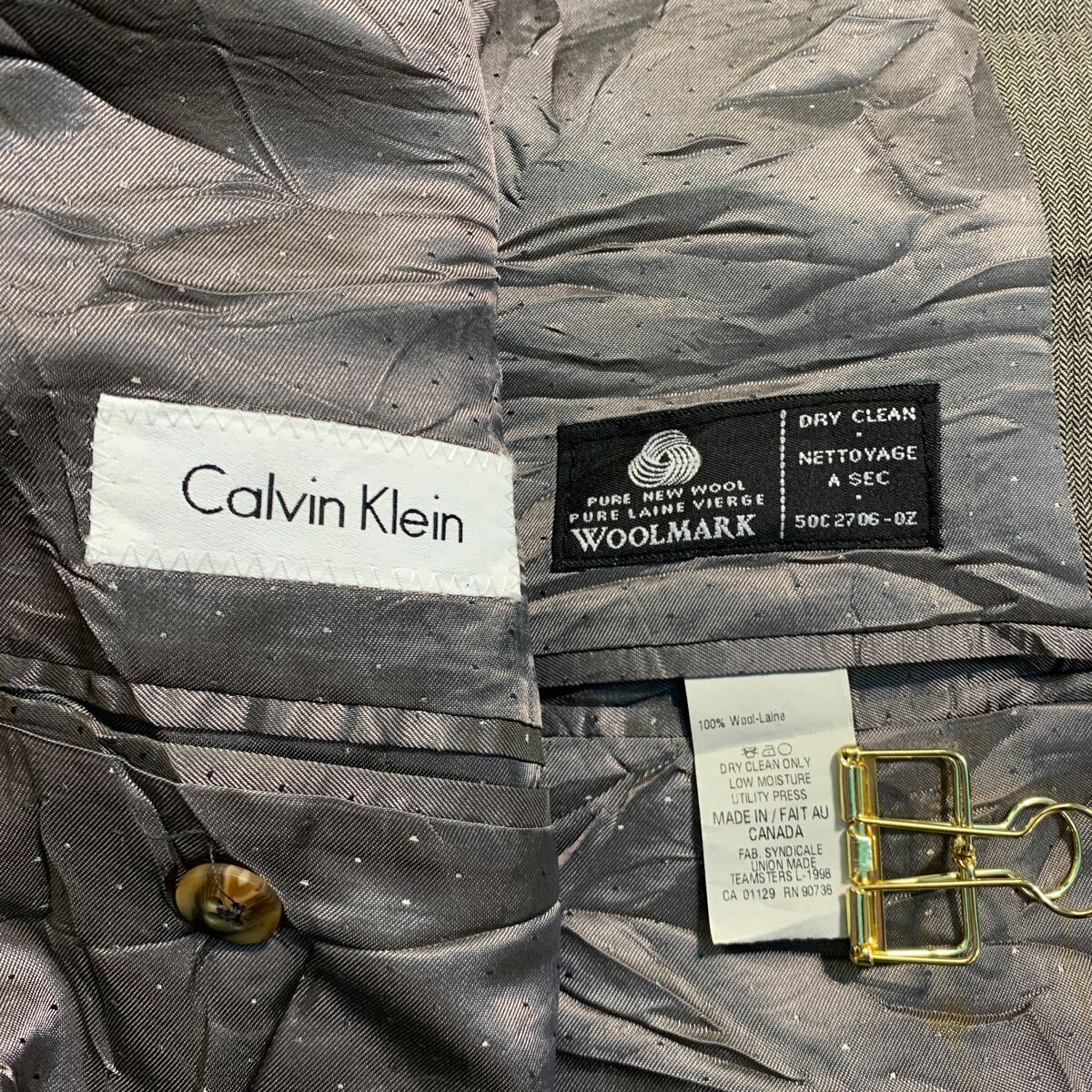 楽天市場】【中古】【古着】 Calvin Klein ウール テーラード
