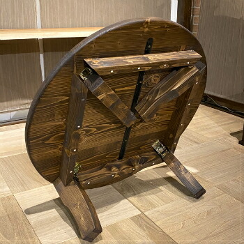 楽天市場】座卓 ちゃぶ台 折りたたみ 折れ脚 90 105 120 丸座卓 畳める