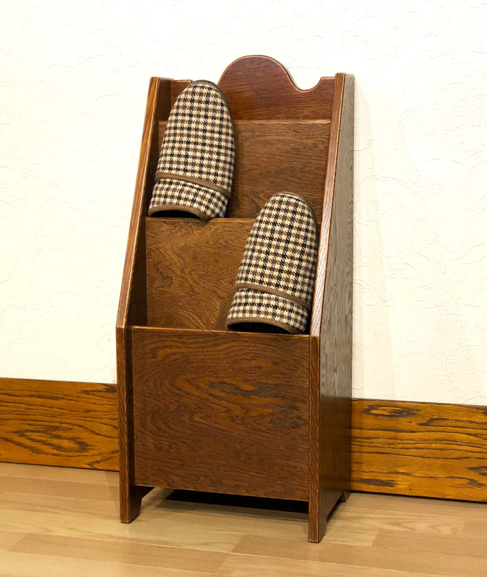 楽天市場】スリッパラック スリッパ入れ 木製 玄関収納 マガジンラック