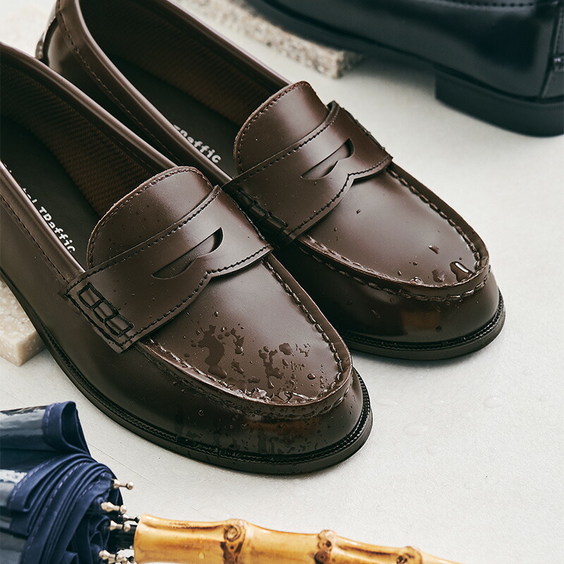 楽天市場】【SALE】【晴雨兼用】レインシューズ レインローファー 雨