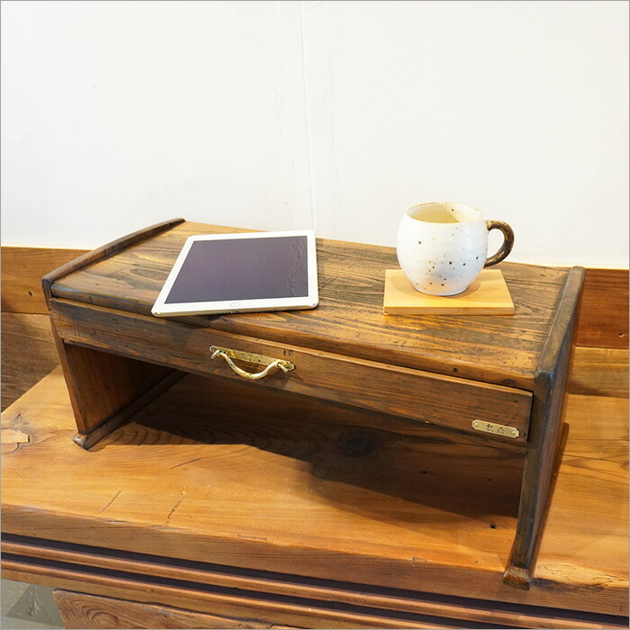 楽天市場】小さな 文机 アンティーク 和風 昭和 おしゃれ 引き出し付き