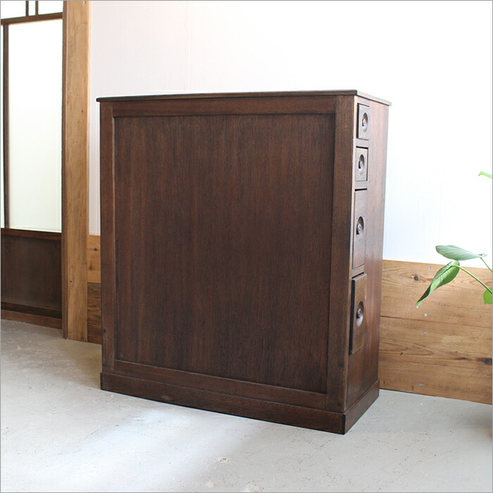 楽天市場】一点物 ケヤキ材 木製 キャビネット ガラス扉 波ガラス 中古