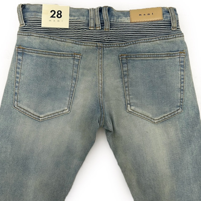 楽天市場】ミニマル mnml スキニーデニム 28,30,32インチ ブルー/青