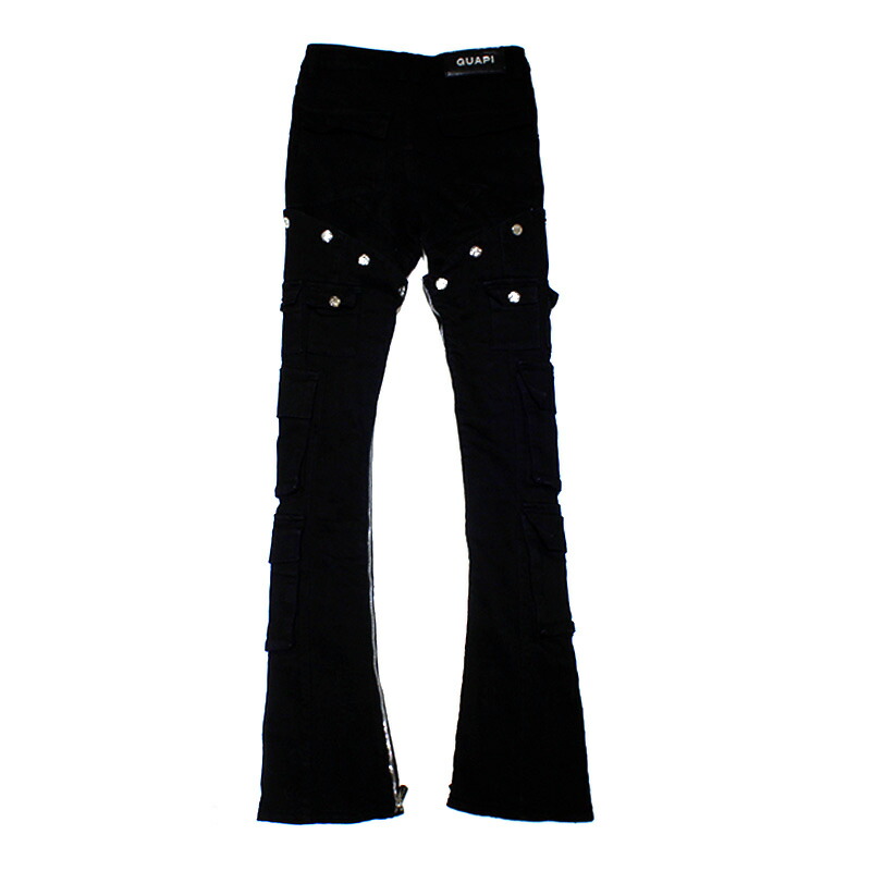 楽天市場】GUAPI グアピ デニムパンツ フレア チェーン ボトムス