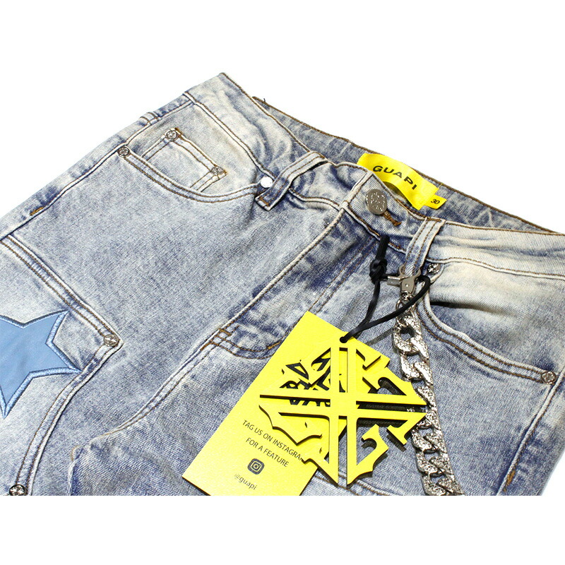 楽天市場】GUAPI グアピ デニムパンツ ボトムス ロング フレア POWDER