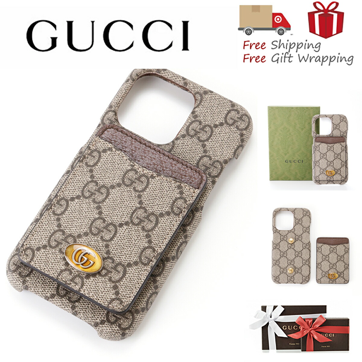楽天市場】GUCCI iPhone ケース 手帳型（スマートフォン・携帯電話