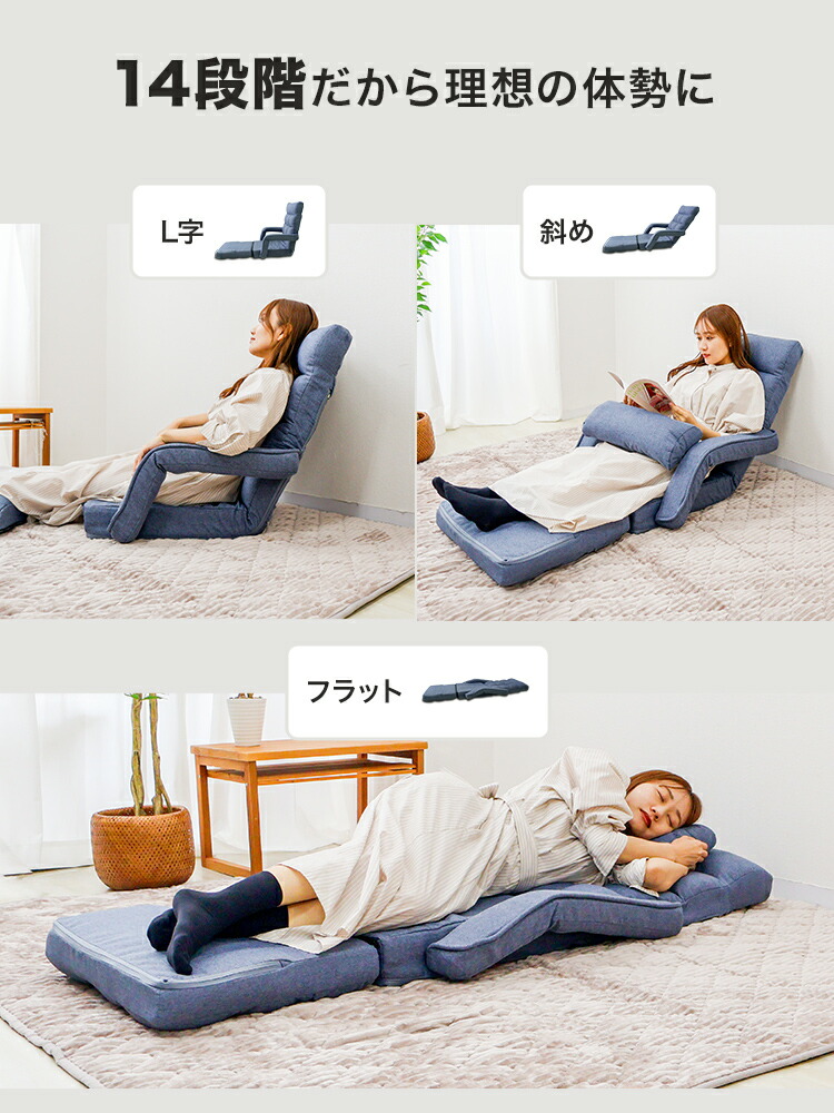 楽天市場】座椅子 腰痛 肘掛け リクライニング ハイバック 厚さ24cm