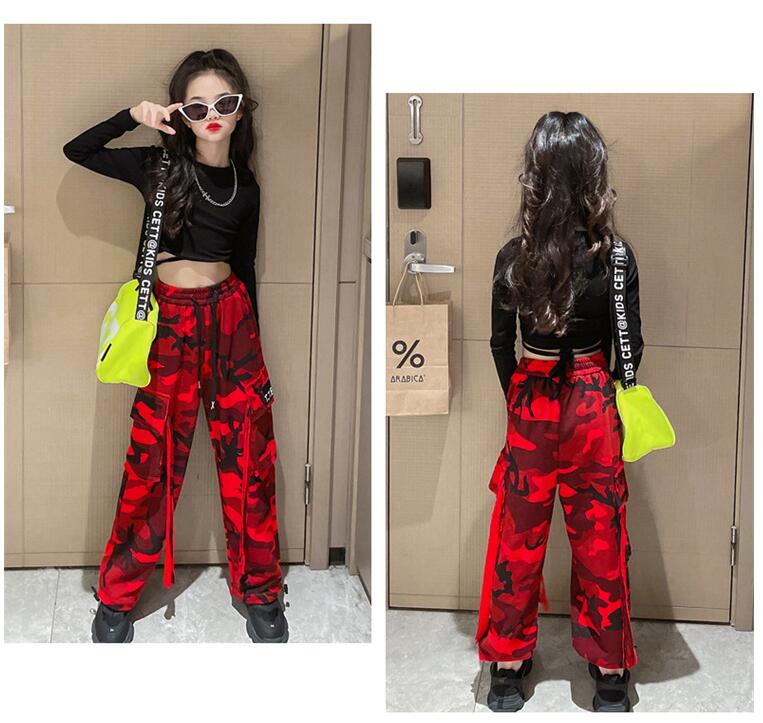 楽天市場】迷彩柄パンツ キッズ キッズダンス衣装 ジャズダンス カーゴ