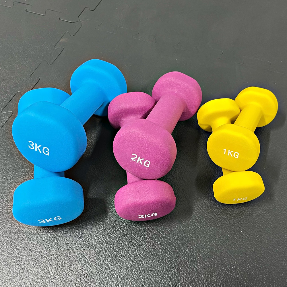 楽天市場】カラーダンベルセット (ラック付き)1kg 2kg 3kg 送料無料