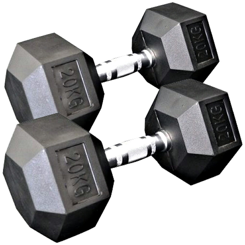 楽天市場】固定式 六角ダンベル 20kg 2本セット送料無料 ダンベル