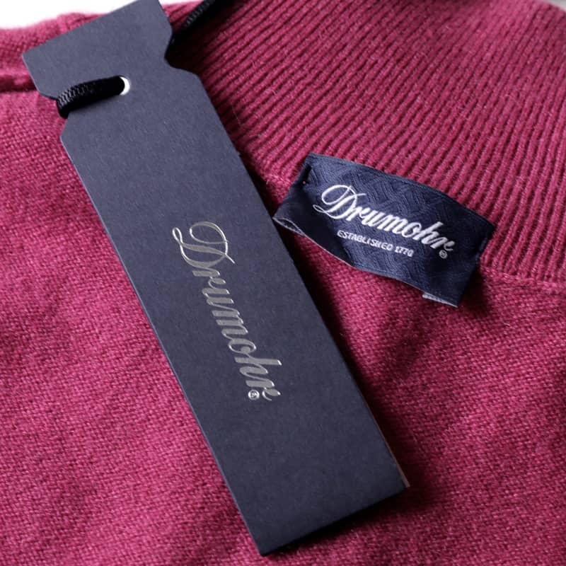 楽天市場】Drumohr / ドルモア｜カシミヤハイゲージハーフジップニット