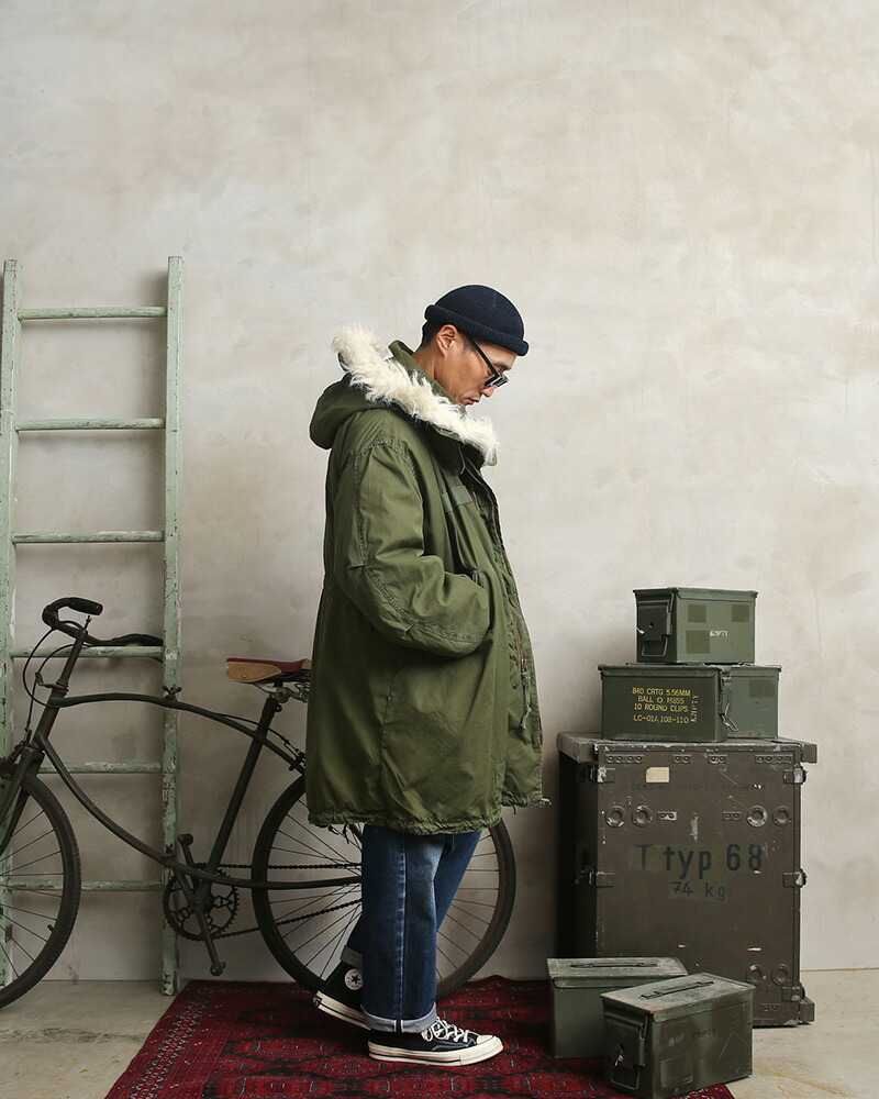 楽天市場】希少 実物 USED 米軍 M-65 フィッシュテールパーカー フル