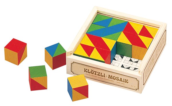 楽天市場】キューブモザイク 16pcs アトリエフィッシャー社 木の