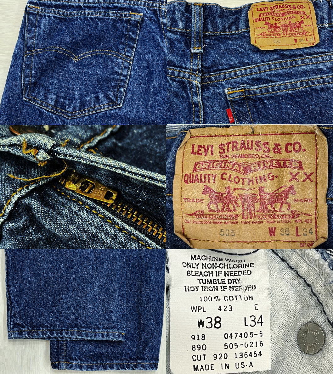 楽天市場】【中古】美品 リーバイス505 ハチマル 80S 古着 赤タグ