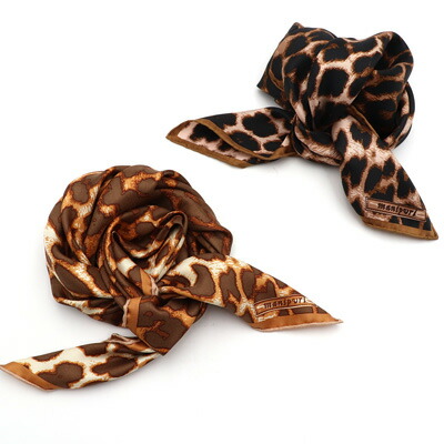 楽天市場】manipuri(マニプリ) ＜シルクスカーフ65＞レオパードベグ