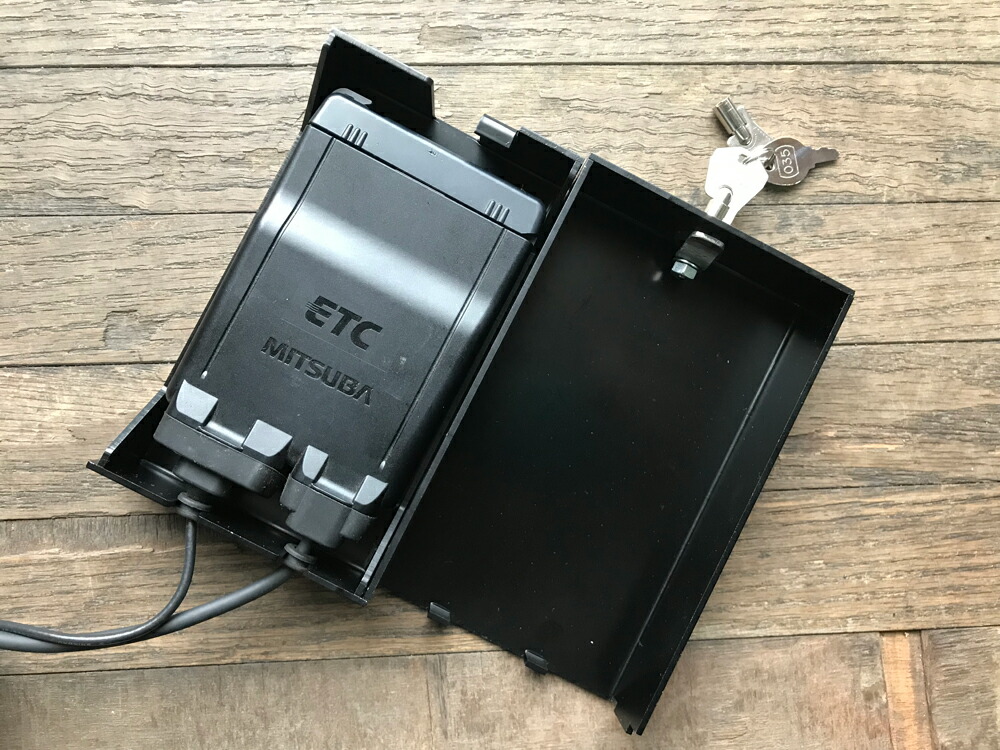 楽天市場】国産 1年保証付 送料無料 バイク etc ETCケースセット 鍵付