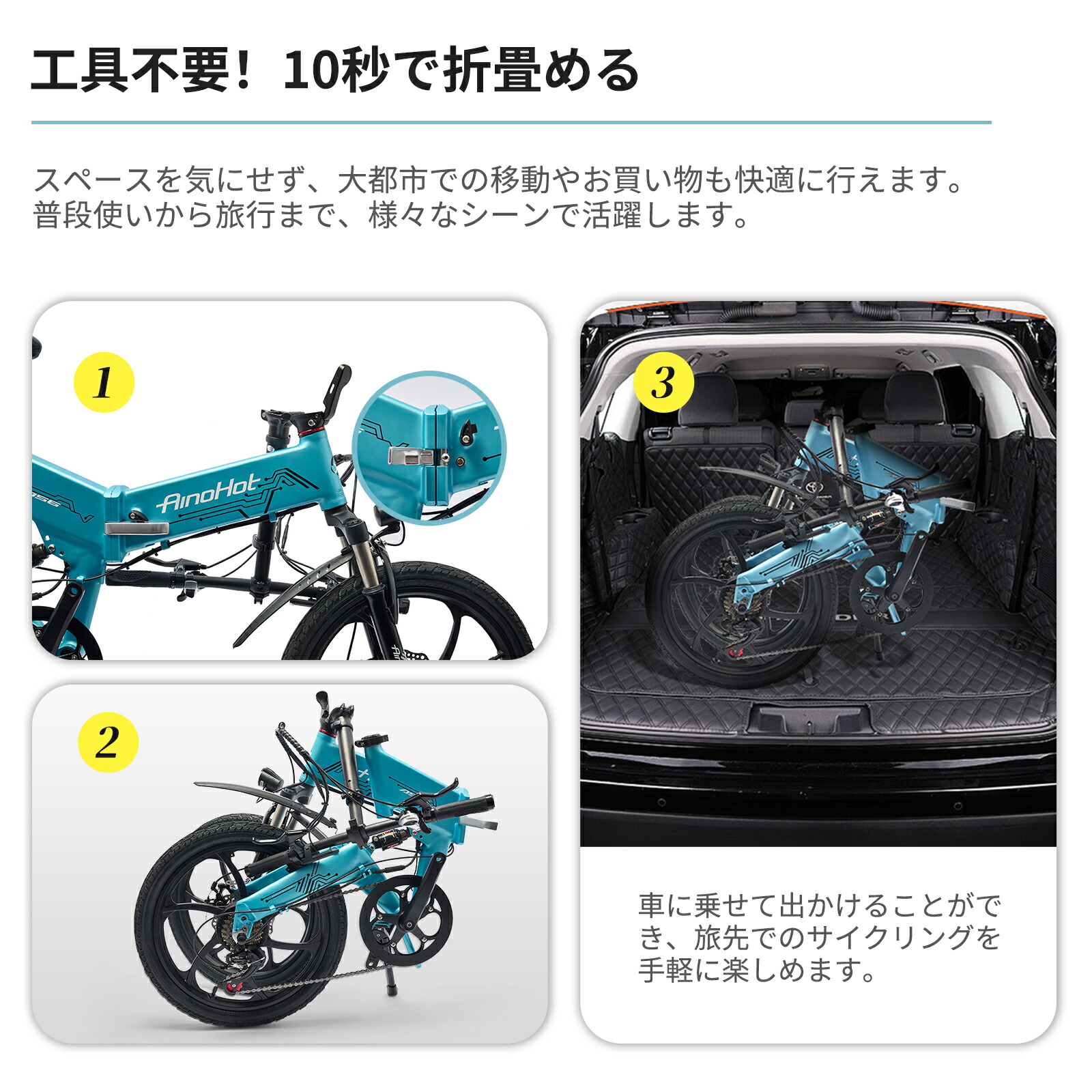 公道走行可 引取り限定 電動アシスト自転車 48Vバッテリー AUSブランド発祥