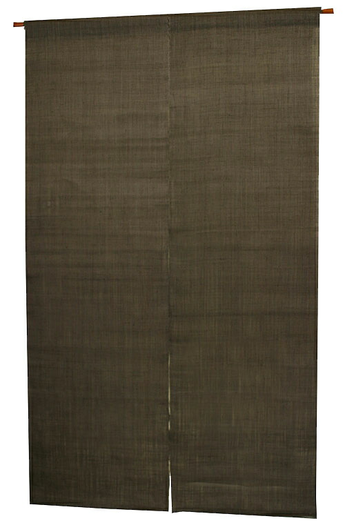 楽天市場】麻のれん のれん 暖簾・無地 墨色（手織り本麻暖簾