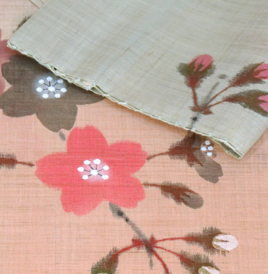 楽天市場】羅工房暖簾（麻桜のれん）・桜/1点限り（桜 さくら サクラ