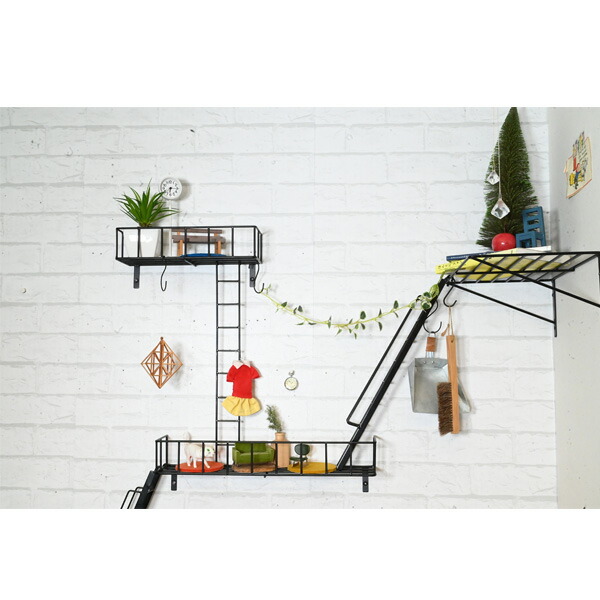 楽天市場】『fire escape Balcony S』ウォールシェルフ かっこいい