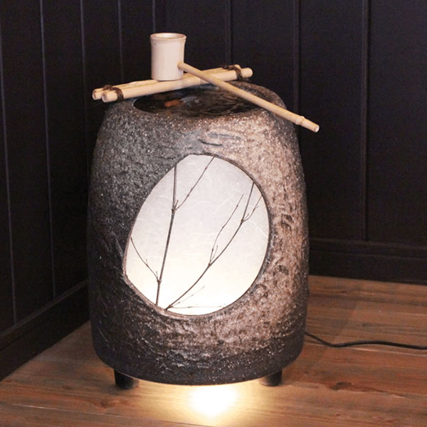 楽天市場】【ポイント10倍】送料無料 信楽焼光と水音の涌き水電動