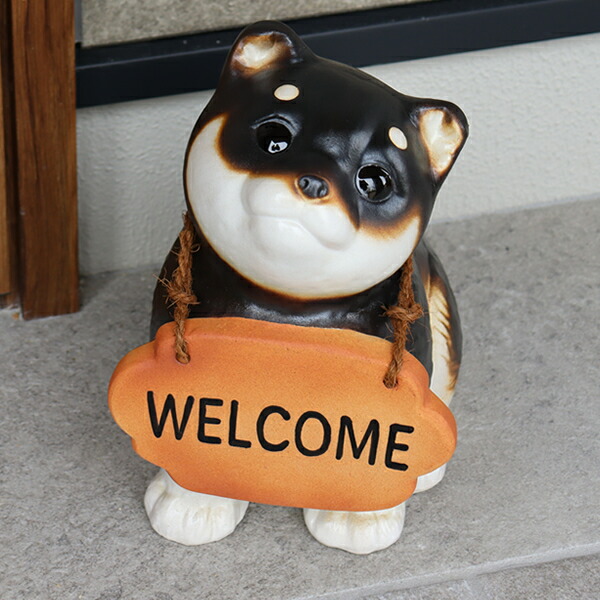 楽天市場】【ポイント10倍】表札犬 信楽焼いぬ置物 文字入れ出来る犬